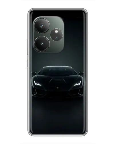 Чехол для RealMe Neo7 с картинкой «Черный Lamborghini Aventador» Чехол для RealMe Neo7 с картинкой «Черный Lamborghini Aventador»