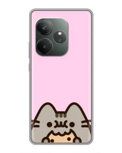 Чехол для RealMe Neo7 с картинкой «Pusheen и печенье»