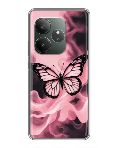 Чехол для RealMe Neo7 с картинкой «Бабочка в дыму» Чехол для RealMe Neo7 с картинкой «Бабочка в дыму»