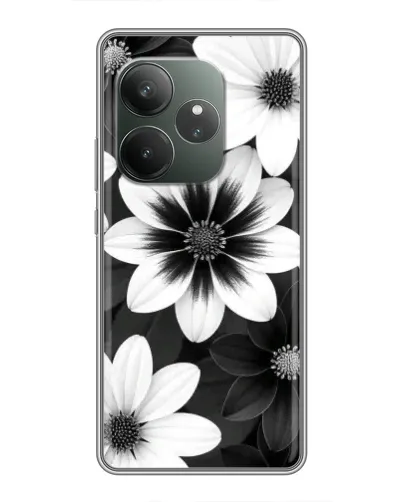 Чехол для RealMe Neo7 с картинкой «Монохромные астры» Чехол для RealMe Neo7 с картинкой «Монохромные астры»