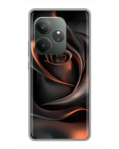 Чехол для RealMe Neo7 с картинкой «Шелковая черная роза» Чехол для RealMe Neo7 с картинкой «Шелковая черная роза»