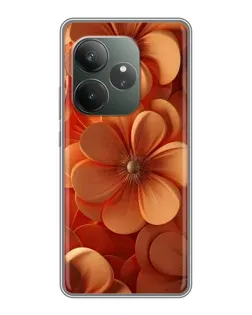 Чехол для RealMe Neo7 с картинкой «Оранжевый макро цветок» Чехол для RealMe Neo7 с картинкой «Оранжевый макро цветок»