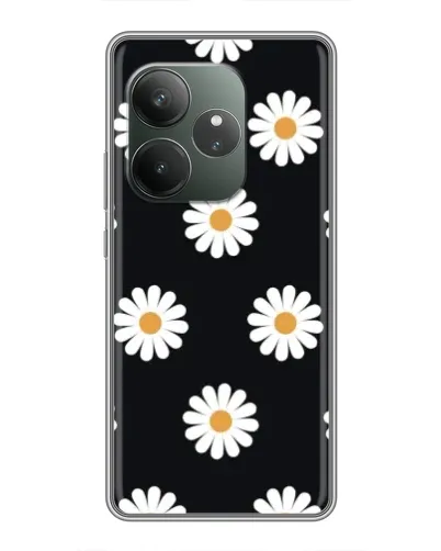 Чехол для RealMe Neo7 с картинкой «Ромашки на черном» Чехол для RealMe Neo7 с картинкой «Ромашки на черном»