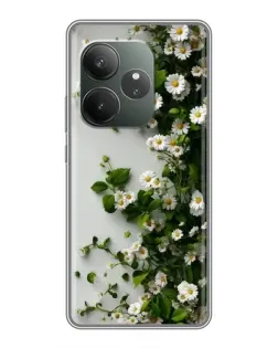 Чехол для RealMe Neo7 с картинкой «Ветка мелких белых цветов» Чехол для RealMe Neo7 с картинкой «Ветка мелких белых цветов»
