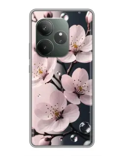 Чехол для RealMe Neo7 с картинкой «Нежная сакура и капли» Чехол для RealMe Neo7 с картинкой «Нежная сакура и капли»