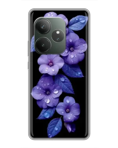 Чехол для RealMe Neo7 с картинкой «Фиолетовые цветы с росою» Чехол для RealMe Neo7 с картинкой «Фиолетовые цветы с росою»