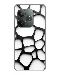 Чехол для RealMe Neo7 с картинкой «Белая объемная сетка» Чехол для RealMe Neo7 с картинкой «Белая объемная сетка»