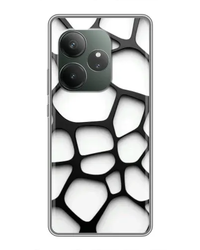 Чехол для RealMe Neo7 с картинкой «Белая объемная сетка» Чехол для RealMe Neo7 с картинкой «Белая объемная сетка»