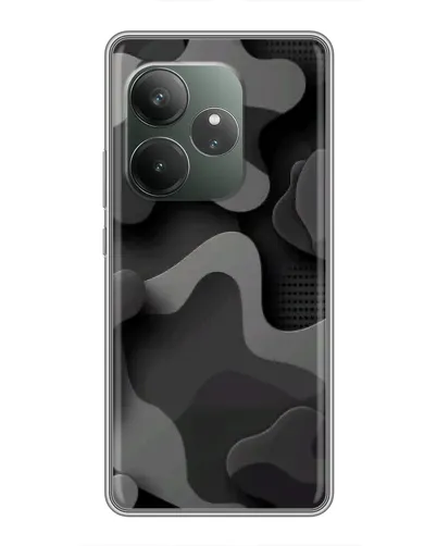 Чехол для RealMe Neo7 с картинкой «Темный абстрактный камуфляж» Чехол для RealMe Neo7 с картинкой «Темный абстрактный камуфляж»