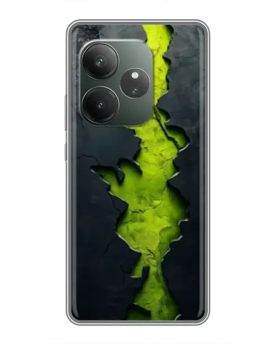 Чехол для RealMe Neo7 с картинкой «Салатовый разлом скалы» Чехол для RealMe Neo7 с картинкой «Салатовый разлом скалы»