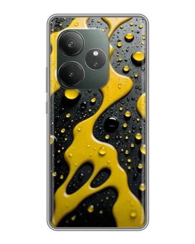 Чехол для RealMe Neo7 с картинкой «Жидкое желтое золото» Чехол для RealMe Neo7 с картинкой «Жидкое желтое золото»