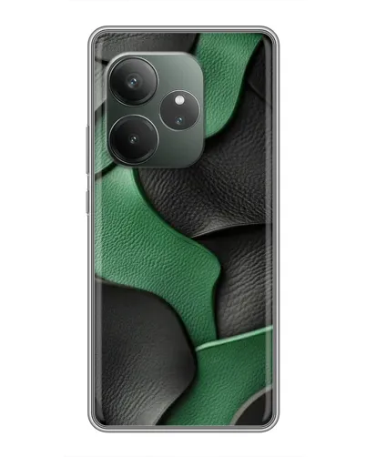 Чехол для RealMe Neo7 с картинкой «Зеленые кожаные волны» Чехол для RealMe Neo7 с картинкой «Зеленые кожаные волны»