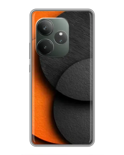 Чехол для RealMe Neo7 с картинкой «Геометрия оранжевых кругов» Чехол для RealMe Neo7 с картинкой «Геометрия оранжевых кругов»