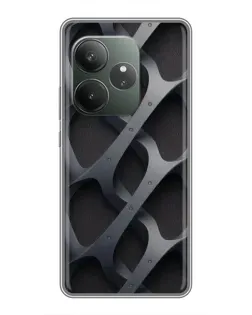 Чехол для RealMe Neo7 с картинкой «Объемное серое плетение»