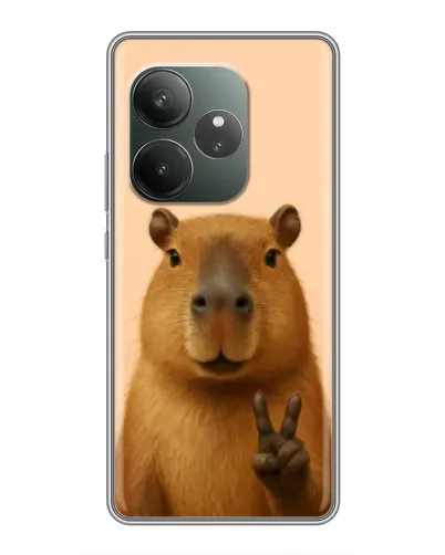 Чехол для RealMe Neo7 с картинкой «Капибара виктория» Чехол для RealMe Neo7 с картинкой «Капибара виктория»