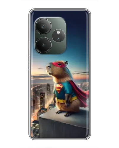 Чехол для RealMe Neo7 с картинкой «Капи-мен супергерой» Чехол для RealMe Neo7 с картинкой «Капи-мен супергерой»