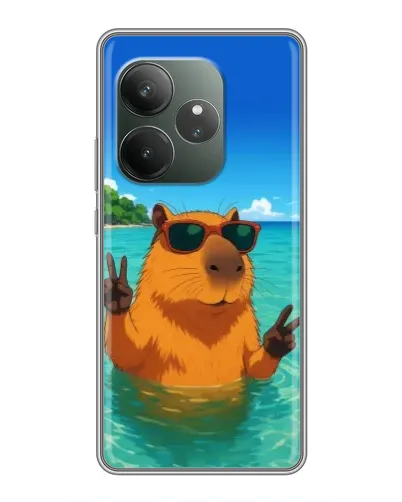 Чехол для RealMe Neo7 с картинкой «Морская капибара» Чехол для RealMe Neo7 с картинкой «Морская капибара»