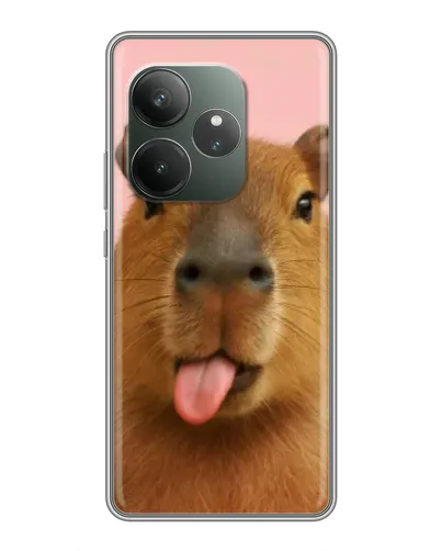 Чехол для RealMe Neo7 с картинкой «Капибара с языком» Чехол для RealMe Neo7 с картинкой «Капибара с языком»