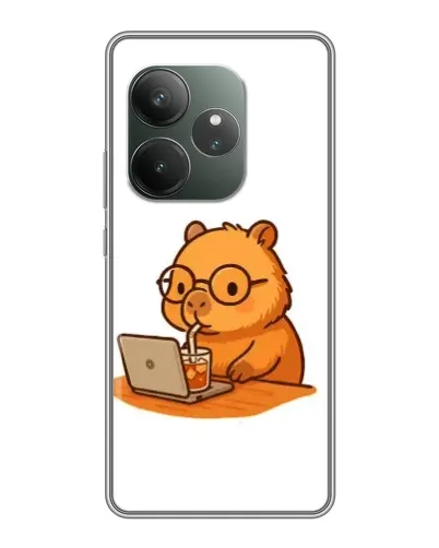 Чехол для RealMe Neo7 с картинкой «Капибара с ноутбуком» Чехол для RealMe Neo7 с картинкой «Капибара с ноутбуком»