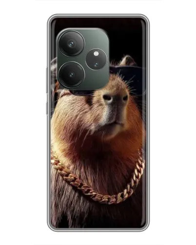 Чехол для RealMe Neo7 с картинкой «Капибара золотая цепь» Чехол для RealMe Neo7 с картинкой «Капибара золотая цепь»