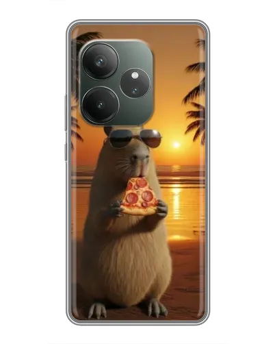 Чехол для RealMe Neo7 с картинкой «Капибара с пиццей» Чехол для RealMe Neo7 с картинкой «Капибара с пиццей»