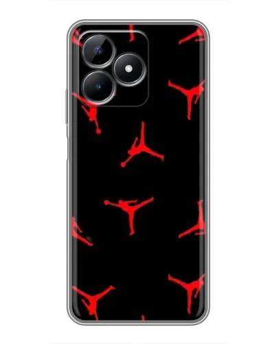 Чехол для Realme Note 50 с картинкой «Jordan Red Pattern» Чехол для Realme Note 50 с картинкой «Jordan Red Pattern»