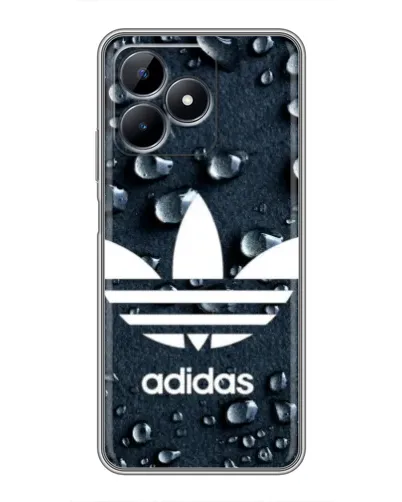 Чехол для Realme Note 50 с картинкой «Adidas Trefoil Blue»