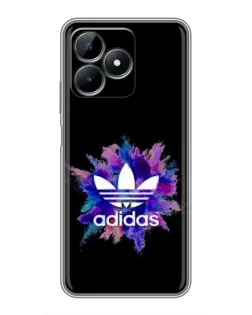 Чехол для Realme Note 50 с картинкой «Взрыв красок Adidas»