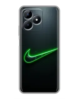 Чехол для Realme Note 50 с картинкой «Неоновый контур Nike» Чехол для Realme Note 50 с картинкой «Неоновый контур Nike»