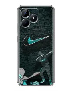Чехол для Realme Note 50 с картинкой «Спортивный арт Nike» Чехол для Realme Note 50 с картинкой «Спортивный арт Nike»
