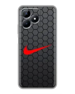 Чехол для Realme Note 50 с картинкой «Nike — карбоновая сетка» Чехол для Realme Note 50 с картинкой «Nike — карбоновая сетка»