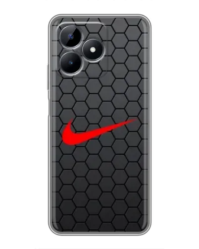 Чехол для Realme Note 50 с картинкой «Nike — карбоновая сетка»