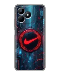 Чехол для Realme Note 50 с картинкой «Техногенный стиль Nike» Чехол для Realme Note 50 с картинкой «Техногенный стиль Nike»