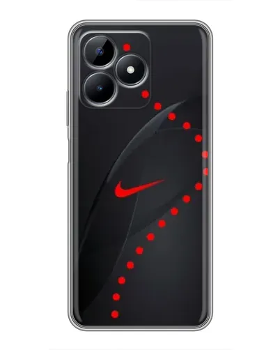 Чехол для Realme Note 50 с картинкой «Абстрактный дизайн Nike»