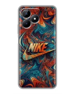 Чехол для Realme Note 50 с картинкой «Nike в абстракции» Чехол для Realme Note 50 с картинкой «Nike в абстракции»