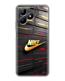 Чехол для Realme Note 50 с картинкой «Золотой Nike на металле» Чехол для Realme Note 50 с картинкой «Золотой Nike на металле»