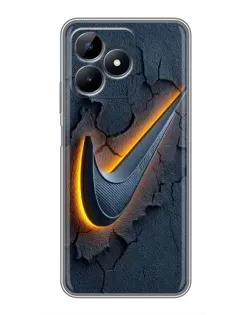 Чехол для Realme Note 50 с картинкой «Объемный логотип Найк» Чехол для Realme Note 50 с картинкой «Объемный логотип Найк»
