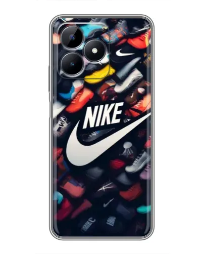 Чехол для Realme Note 50 с картинкой «Коллекция кроссовок Nike»