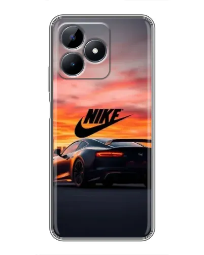 Чехол для Realme Note 50 с картинкой «Nike и суперкар»