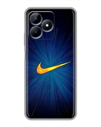 Чехол для Realme Note 50 с картинкой «Синий пульс Nike» Чехол для Realme Note 50 с картинкой «Синий пульс Nike»