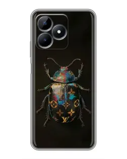 Чехол для Realme Note 50 с картинкой «LV — мраморный принт»