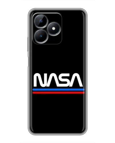 Чехол для Realme Note 50 с картинкой «NASA — классика Red Blue» Чехол для Realme Note 50 с картинкой «NASA — классика Red Blue»