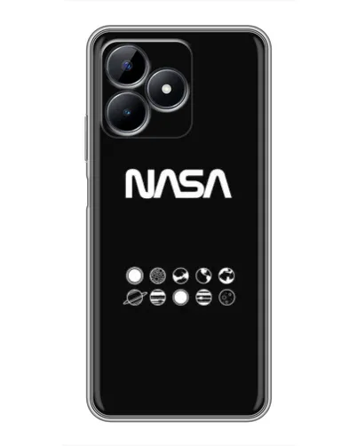Чехол для Realme Note 50 с картинкой «NASA — технический принт» Чехол для Realme Note 50 с картинкой «NASA — технический принт»