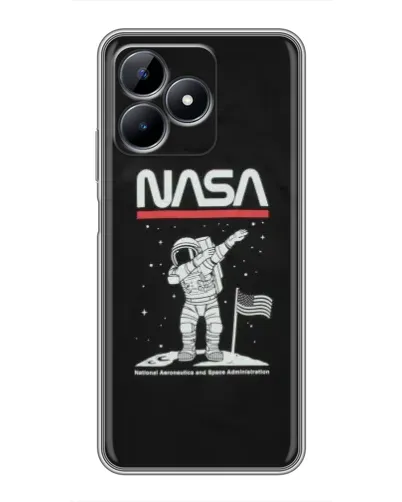 Чехол для Realme Note 50 с картинкой «NASA — шагаем по Луне» Чехол для Realme Note 50 с картинкой «NASA — шагаем по Луне»