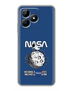 Чехол для Realme Note 50 с картинкой «NASA — лунная миссия» Чехол для Realme Note 50 с картинкой «NASA — лунная миссия»