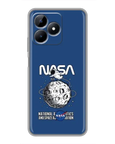 Чехол для Realme Note 50 с картинкой «NASA — лунная миссия» Чехол для Realme Note 50 с картинкой «NASA — лунная миссия»