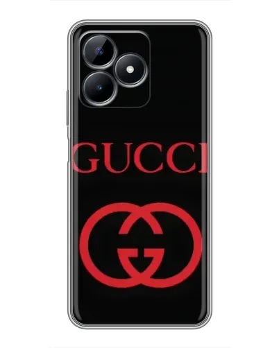 Чохол для Realme Note 50 з картинкою «Gucci — червоний логотип»