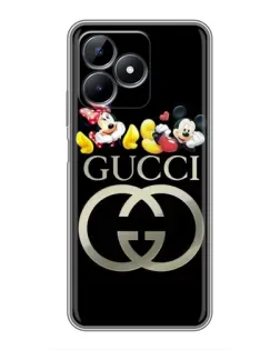 Чехол для Realme Note 50 с картинкой «Gucci — герои Disney»
