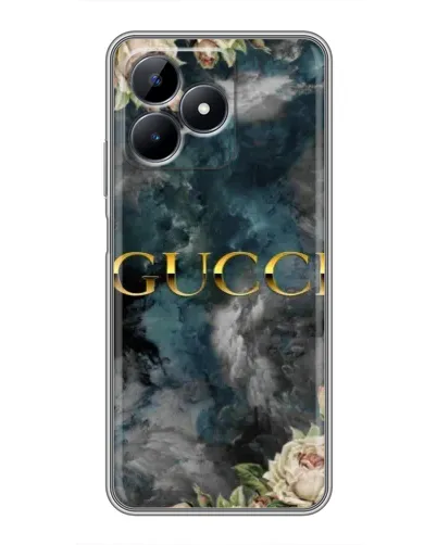 Чохол для Realme Note 50 з картинкою «Абстрактні квіти Gucci»