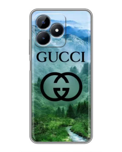 Чохол для Realme Note 50 з картинкою «Gucci — гірський пейзаж»
